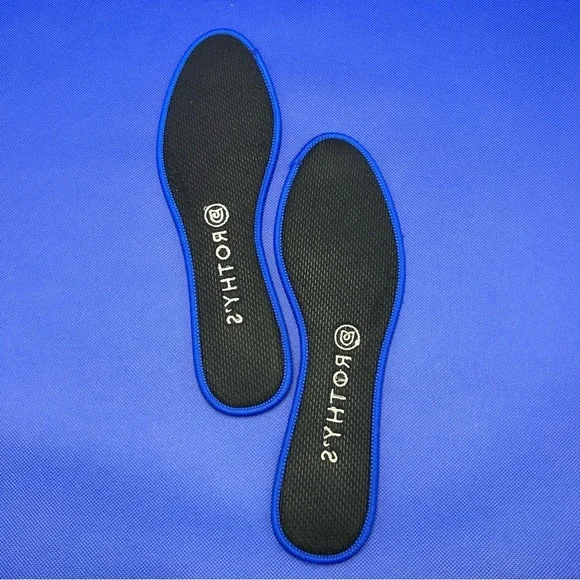 Rothy's Retired The Flat in Black/White Birdseye Print Size 9 - Picture 6 of 10